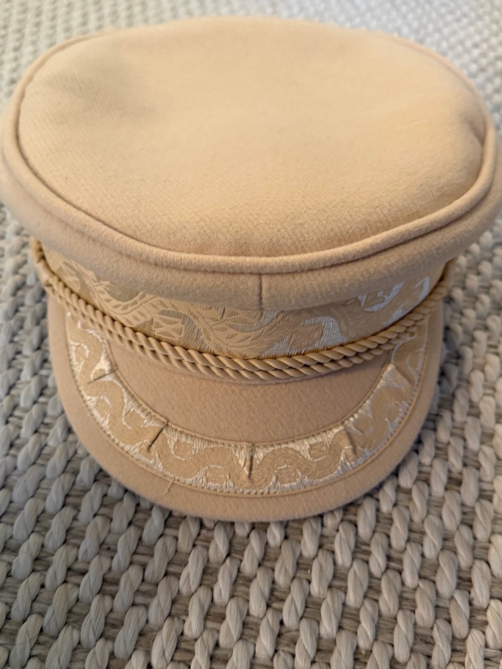 Lack Of Color Sand Embroidered Rope Cadet Hat